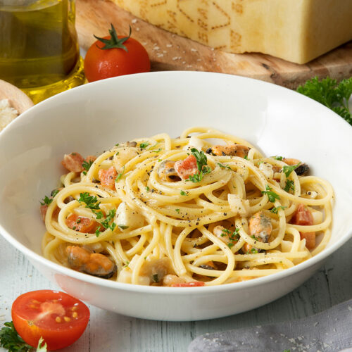 Spaghetti Carbonara Seafood