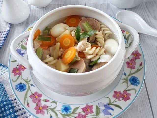 resepi Sup Makaroni