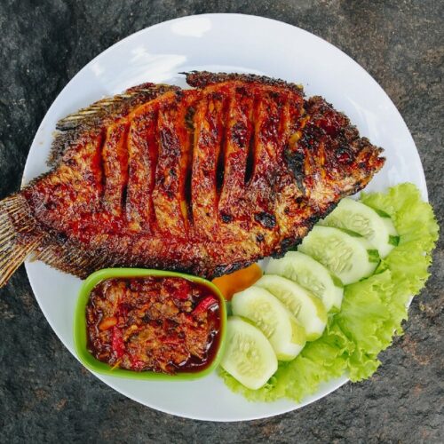 resepi ikan talapia merah bakar